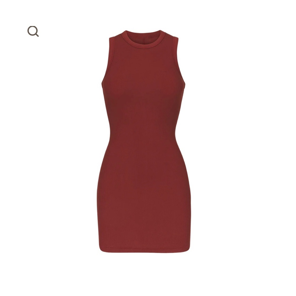 Cotton rib tank dress